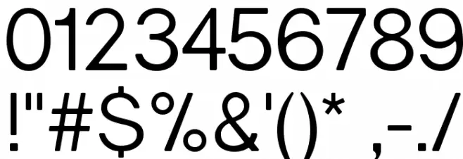 Gravity-Book Font OTHER CHARS