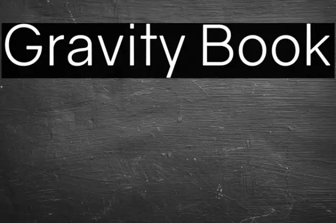 Gravity Book Font examples