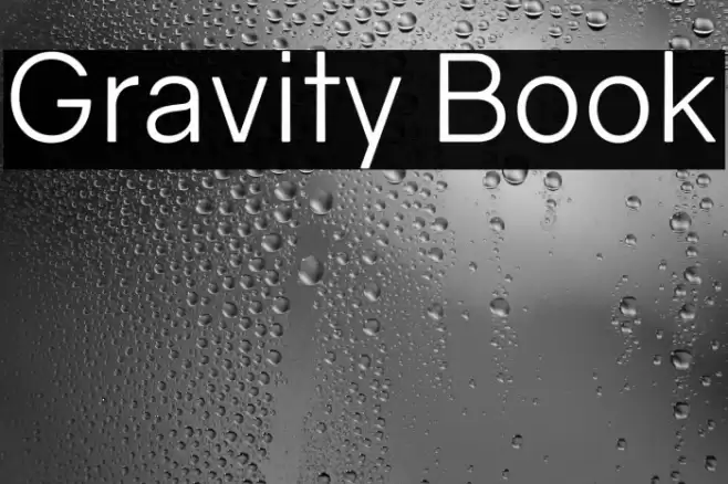 Gravity Book Font examples