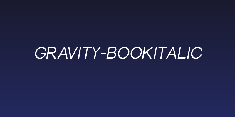 Gravity-BookItalic Social Header