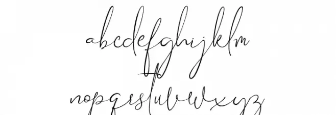 Gravity Handwritten Font LOWERCASE