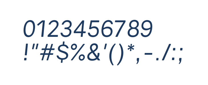 Gravity Italic Other Characters