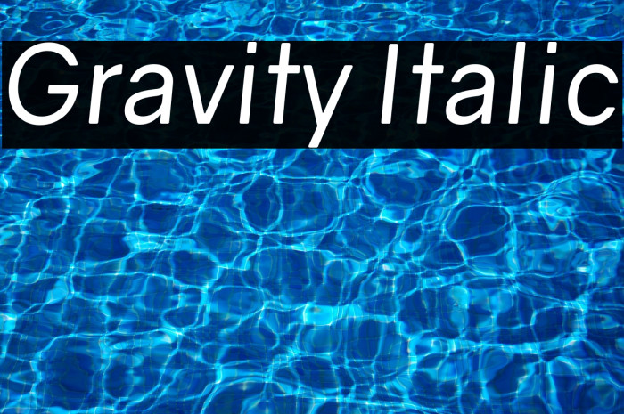 Gravity Italic Example 2
