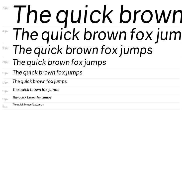 Gravity Italic Waterfall