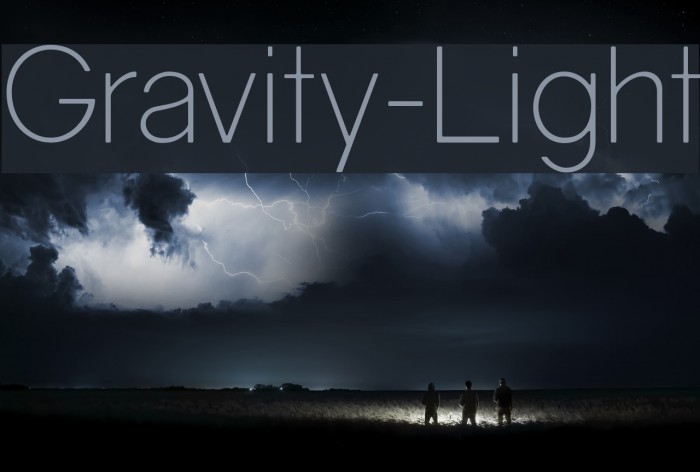 Gravity light. Gravity Light шрифт.