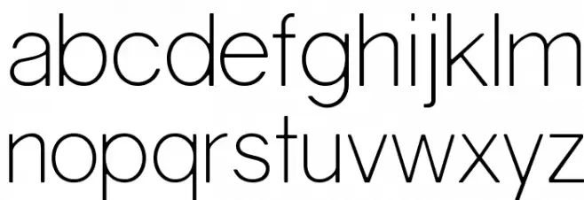 Gravity-Light 字体 小写