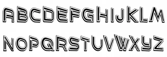 Gravity Regular Font Litere mari