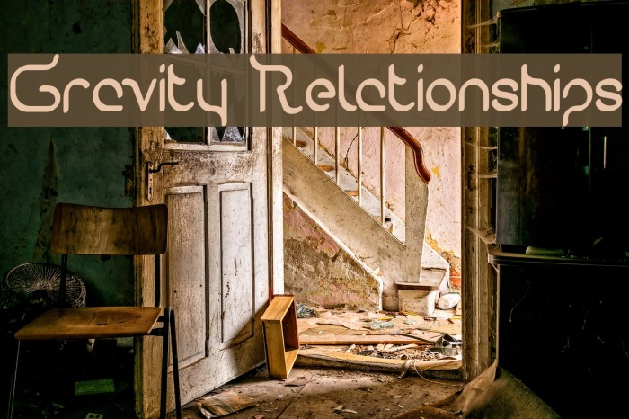 Gravity Relationships Font examples