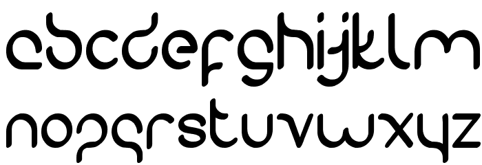 Gravity Relationships Font LOWERCASE