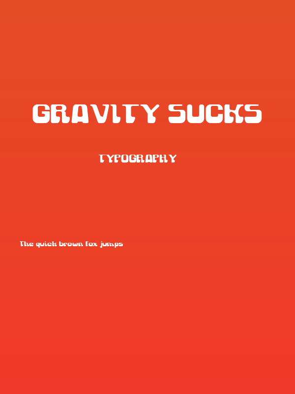 Gravity Sucks Poster