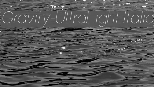Gravity-UltraLight Italic examples
