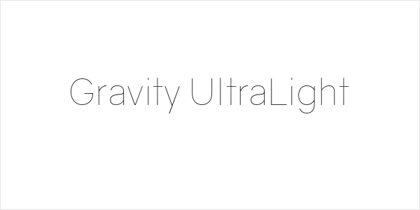Gravity UltraLight Logo