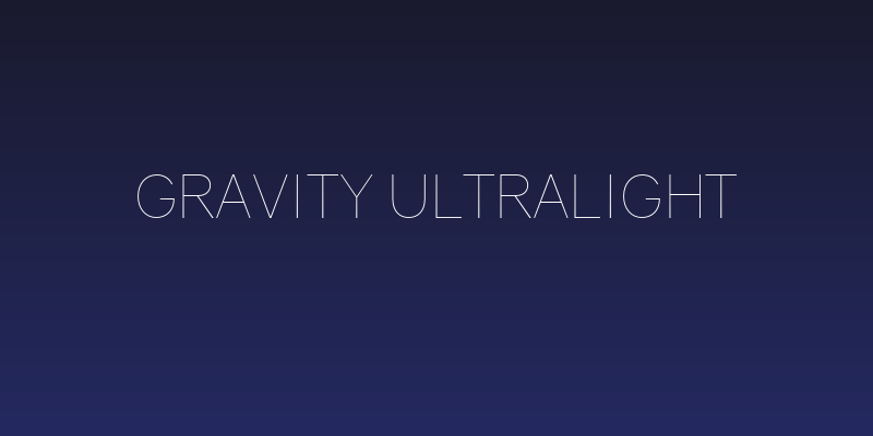 Gravity UltraLight Social Header