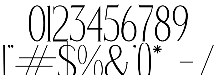 Gravity Ventore Font OTHER CHARS