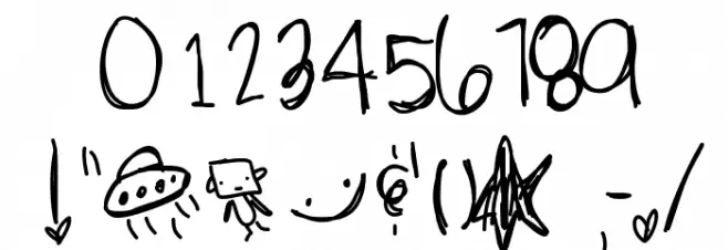 Gravity Font OTHER CHARS