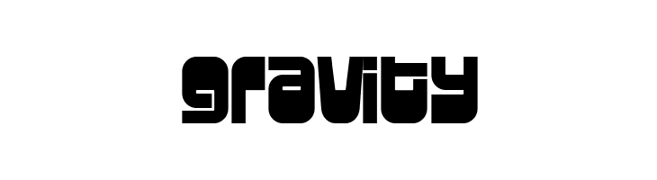 Gravity  フリーフォントのダウンロード