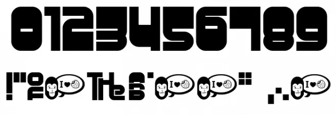 Gravity Font OTHER CHARS