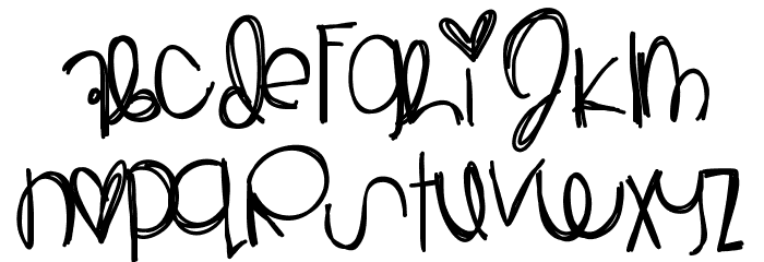 Gravity Font LOWERCASE