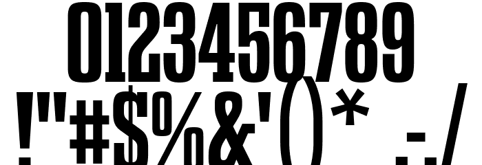 GravtracCdRg-Bold Font OTHER CHARS