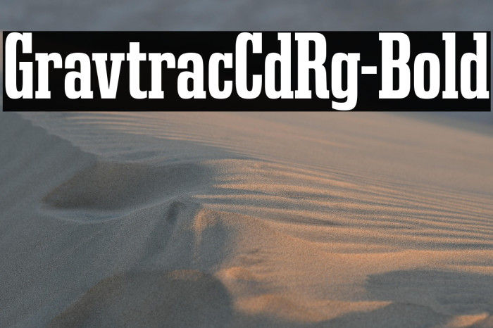 GravtracCdRg-Bold Example 3