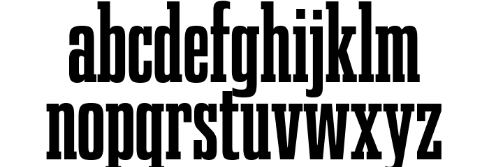 GravtracCpRg-Bold Font LOWERCASE