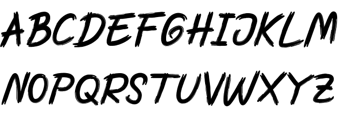 Grawust Font LOWERCASE