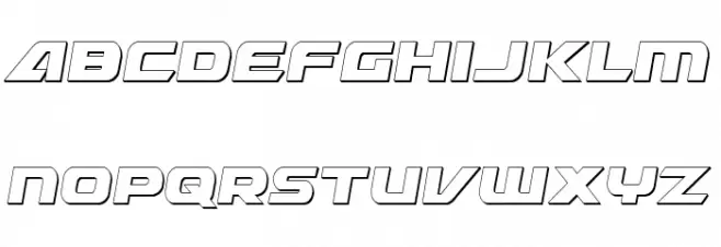 Graymalkin 3D Condensed फ़ॉन्ट लोअरकेस