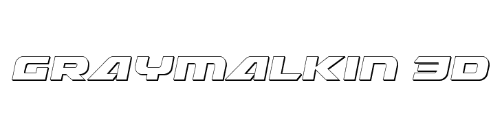 Graymalkin 3D Font