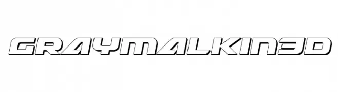 Graymalkin 3D  免费字体下载