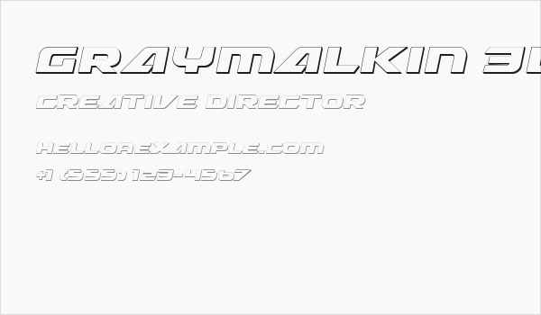 Graymalkin 3D Business Card