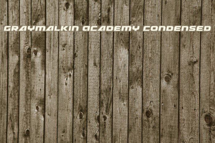 Graymalkin Academy Condensed Font examples