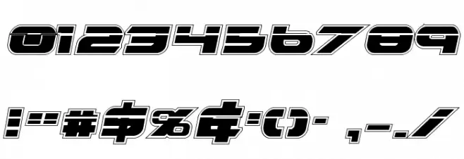 Graymalkin Academy Laser Font OTHER CHARS