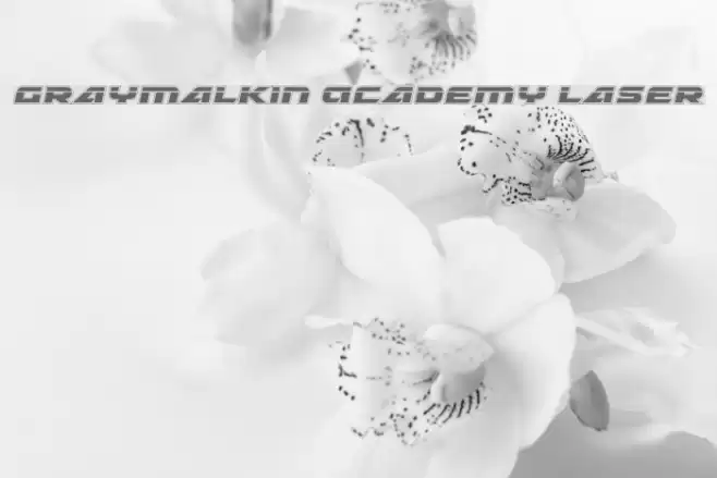 Graymalkin Academy Laser Font examples