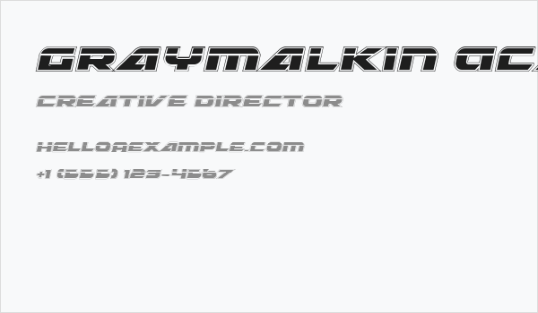 Graymalkin Academy Laser Business Card