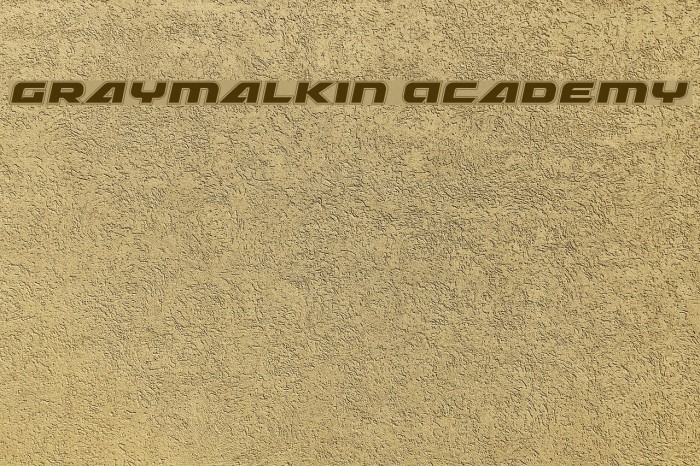 Graymalkin Academy Font examples