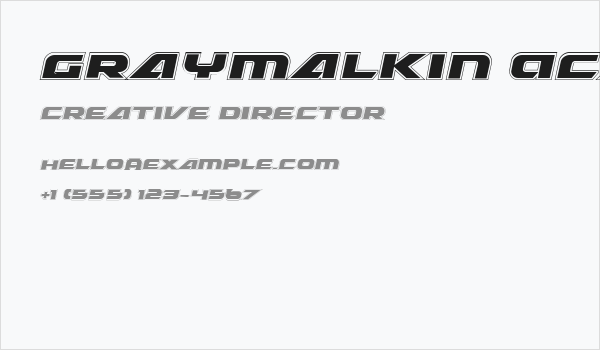 Graymalkin Academy Business Card