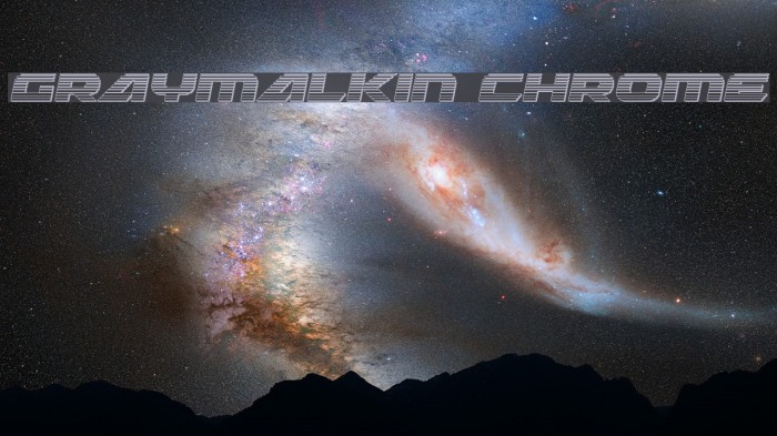 Graymalkin Chrome Font examples