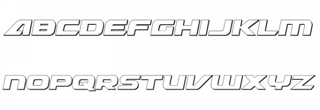 Graymalkin Compact 3D フォント 小文字
