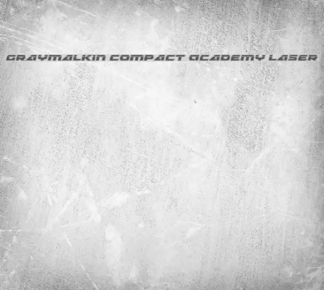 Graymalkin Compact Academy Laser Font examples