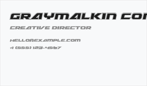 Graymalkin Compact Academy Business Card