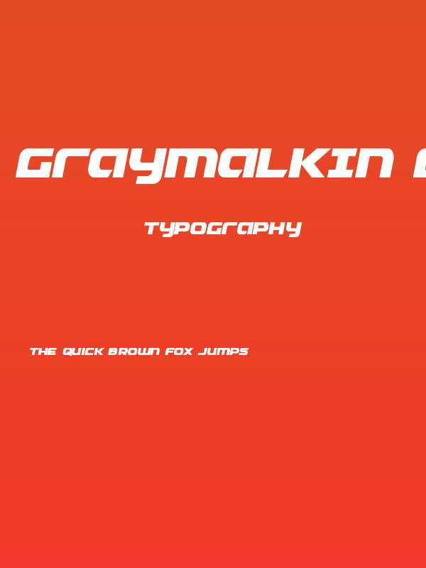 Graymalkin Compact Condensed Poster