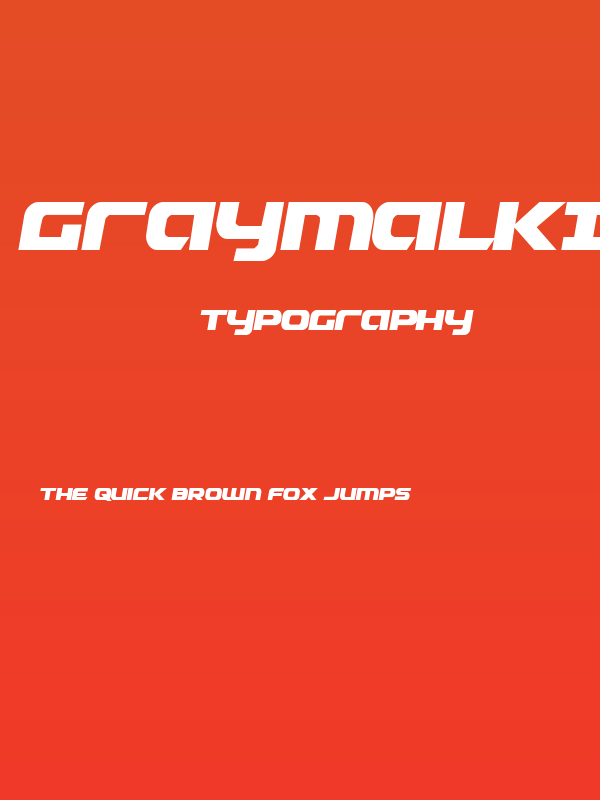 Graymalkin Compact Condensed Poster
