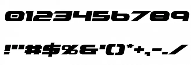 Graymalkin Compact Expanded Font OTHER CHARS