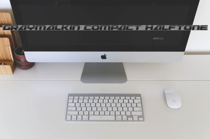 Graymalkin Compact Halftone Font examples