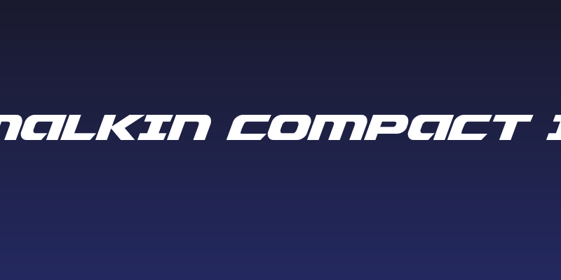 Graymalkin Compact Italic Social Header