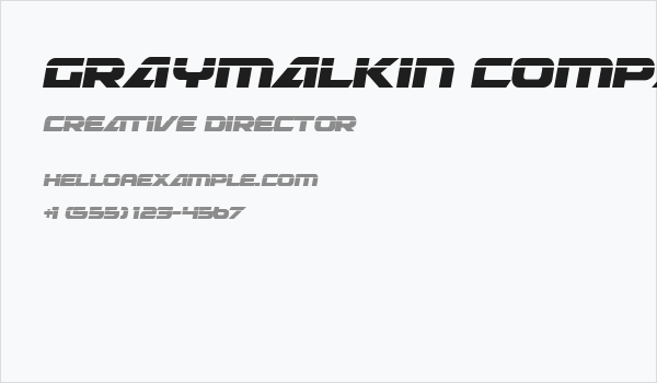 Graymalkin Compact Laser Condensed Business Card