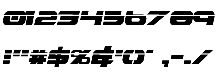 Graymalkin Compact Laser Font OTHER CHARS