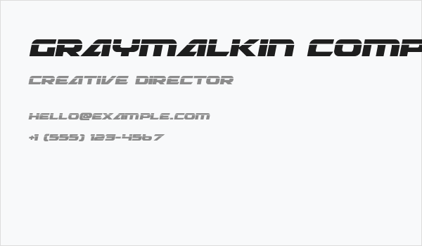 Graymalkin Compact Laser Business Card