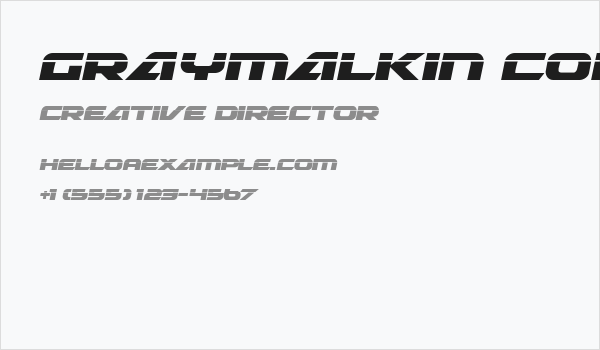 Graymalkin Compact Laser Business Card