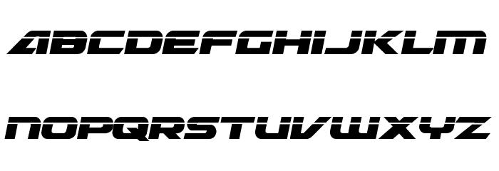 Graymalkin Compact Laser Font LOWERCASE